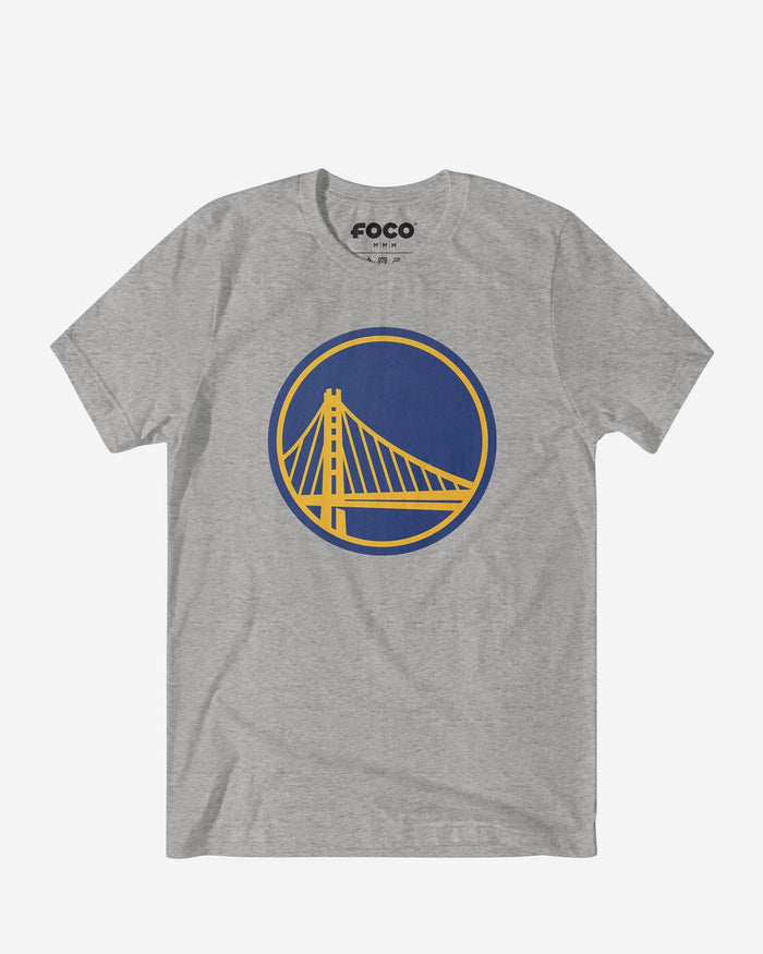 Golden State Warriors Primary Logo T-Shirt FOCO Athletic Heather S - FOCO.com