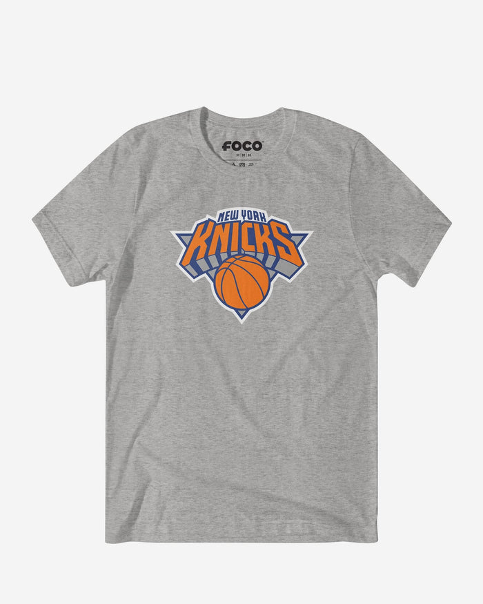 New York Knicks Primary Logo T-Shirt FOCO Athletic Heather S - FOCO.com