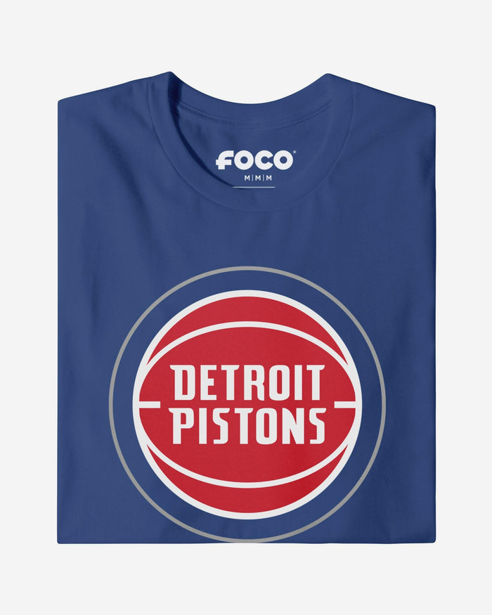 Detroit Pistons Primary Logo T-Shirt FOCO True Royal S - FOCO.com