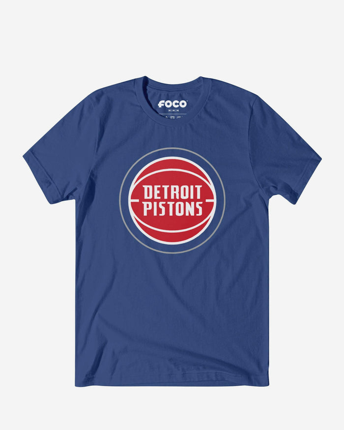 Detroit Pistons Primary Logo T-Shirt FOCO True Royal S - FOCO.com