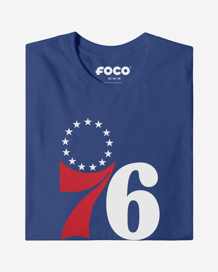 Philadelphia 76ers Primary Logo T-Shirt FOCO True Royal S - FOCO.com