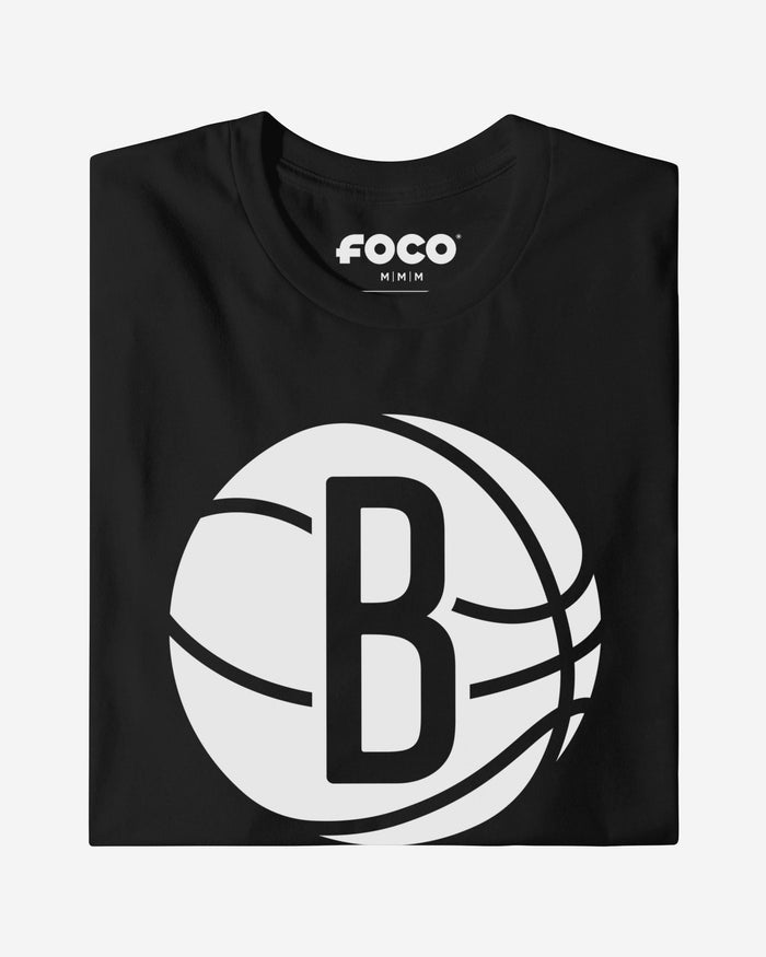 Brooklyn Nets Primary Logo T-Shirt FOCO Black S - FOCO.com