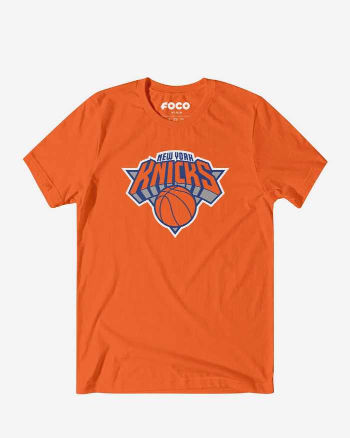 New York Knicks Primary Logo T-Shirt FOCO Orange S - FOCO.com
