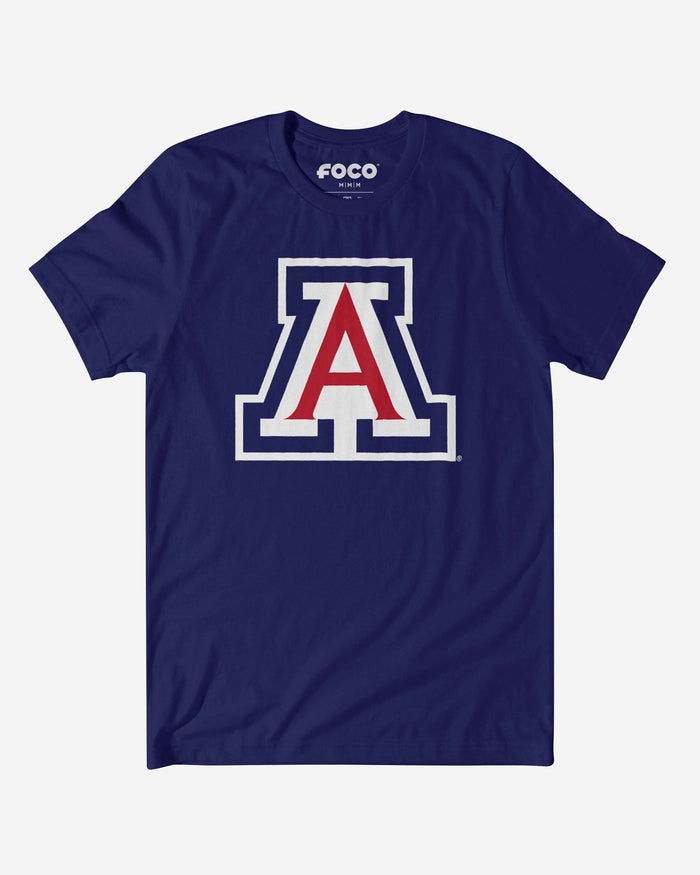 Arizona Wildcats Primary Logo T-Shirt FOCO Team Navy S - FOCO.com