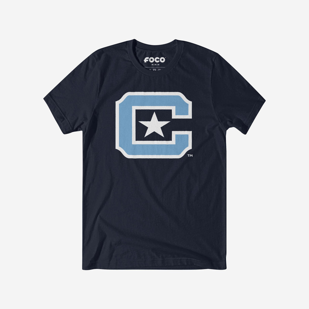 Citadel Bulldogs Primary Logo T-Shirt FOCO Navy S - FOCO.com