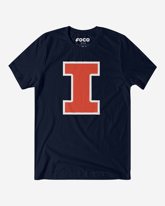 Illinois Fighting Illini Primary Logo T-Shirt FOCO Navy S - FOCO.com
