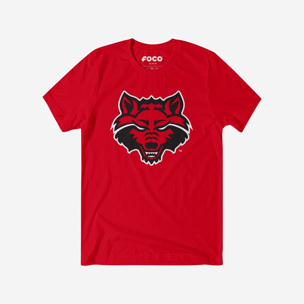 Arkansas State Red Wolves Primary Logo T-Shirt FOCO Red S - FOCO.com