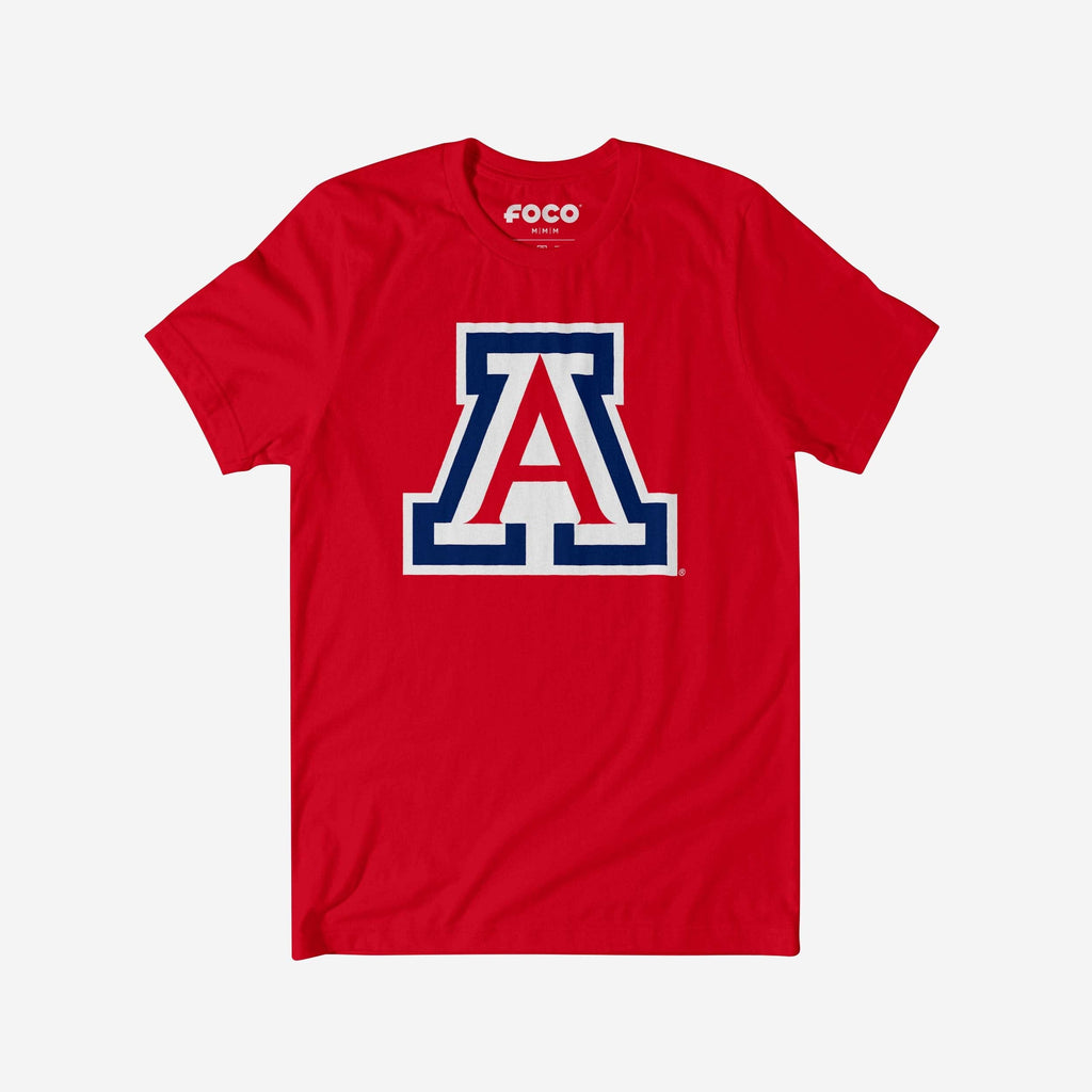 Arizona Wildcats Primary Logo T-Shirt FOCO Red S - FOCO.com