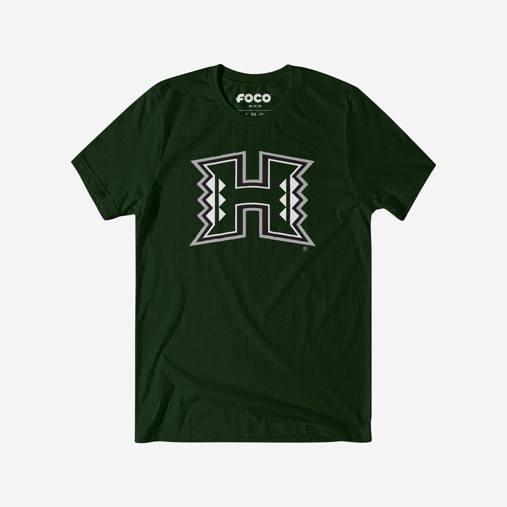 Hawaii Rainbow Warriors Primary Logo T-Shirt FOCO Forest S - FOCO.com