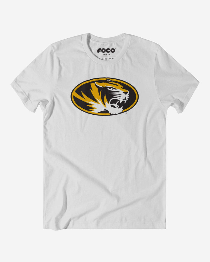 Missouri Tigers Primary Logo T-Shirt FOCO White S - FOCO.com