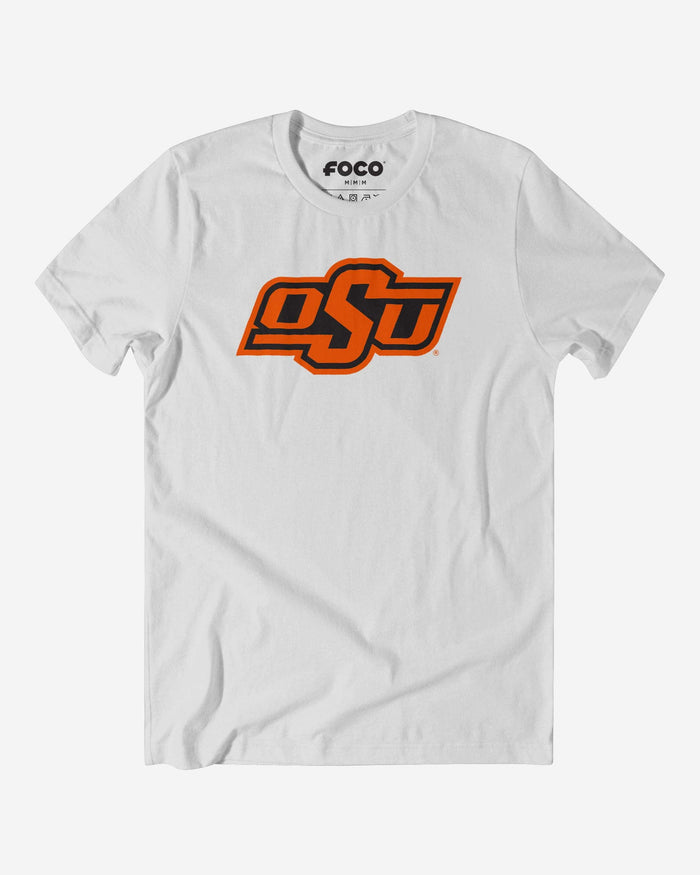 Oklahoma State Cowboys Primary Logo T-Shirt FOCO White S - FOCO.com
