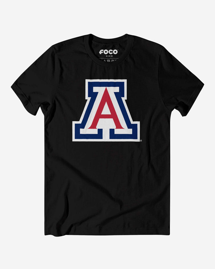 Arizona Wildcats Primary Logo T-Shirt FOCO Black S - FOCO.com