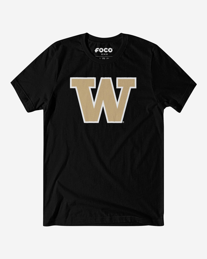 Washington Huskies Primary Logo T-Shirt FOCO Black S - FOCO.com