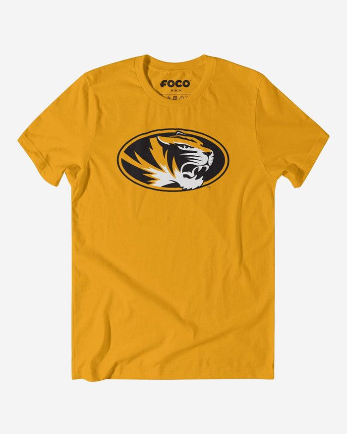 Missouri Tigers Primary Logo T-Shirt FOCO Gold S - FOCO.com