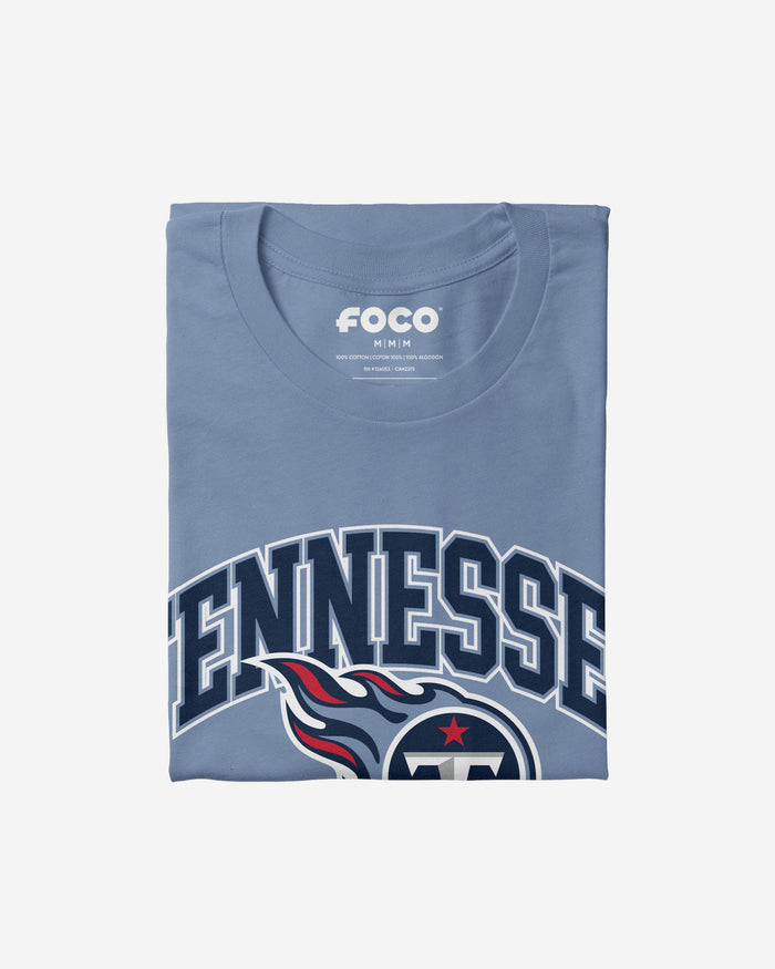 Tennessee Titans Arched Wordmark T-Shirt FOCO - FOCO.com
