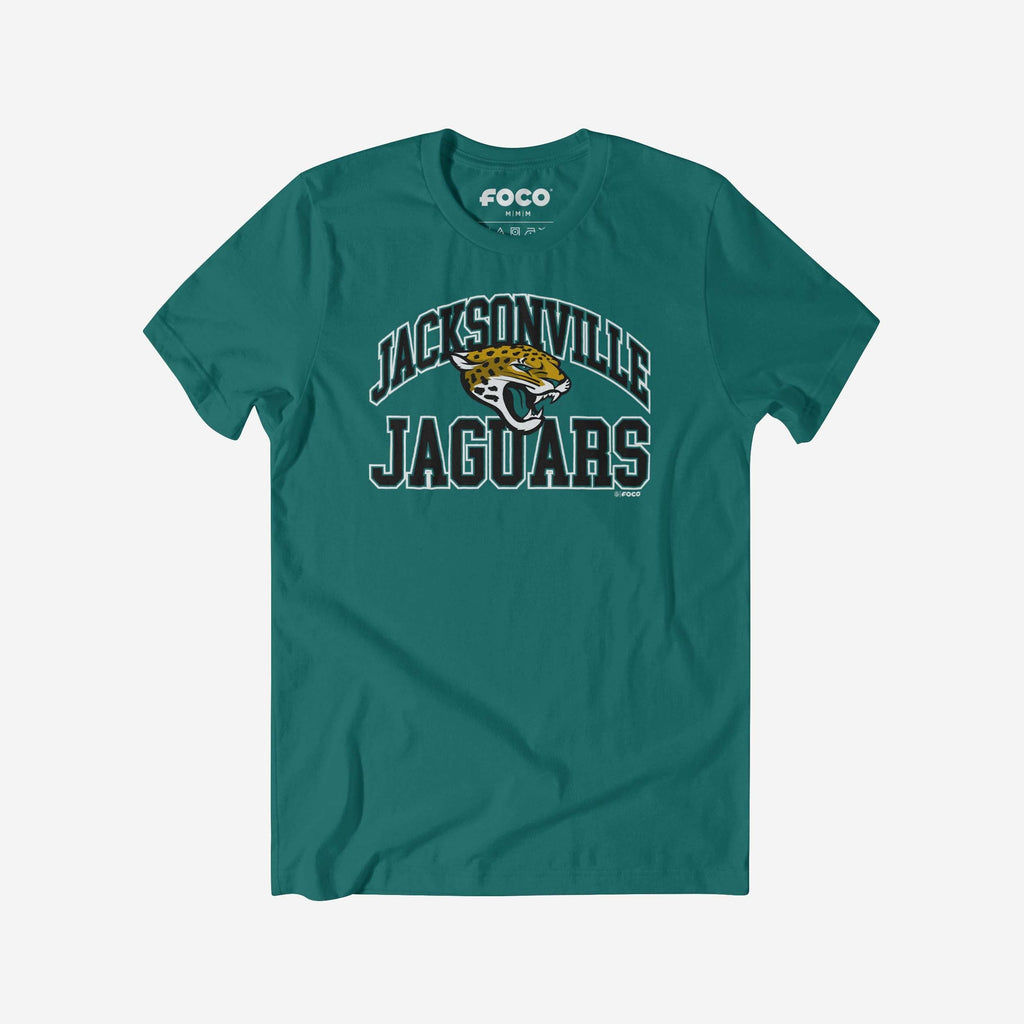 Jacksonville Jaguars Arched Wordmark T-Shirt FOCO S - FOCO.com