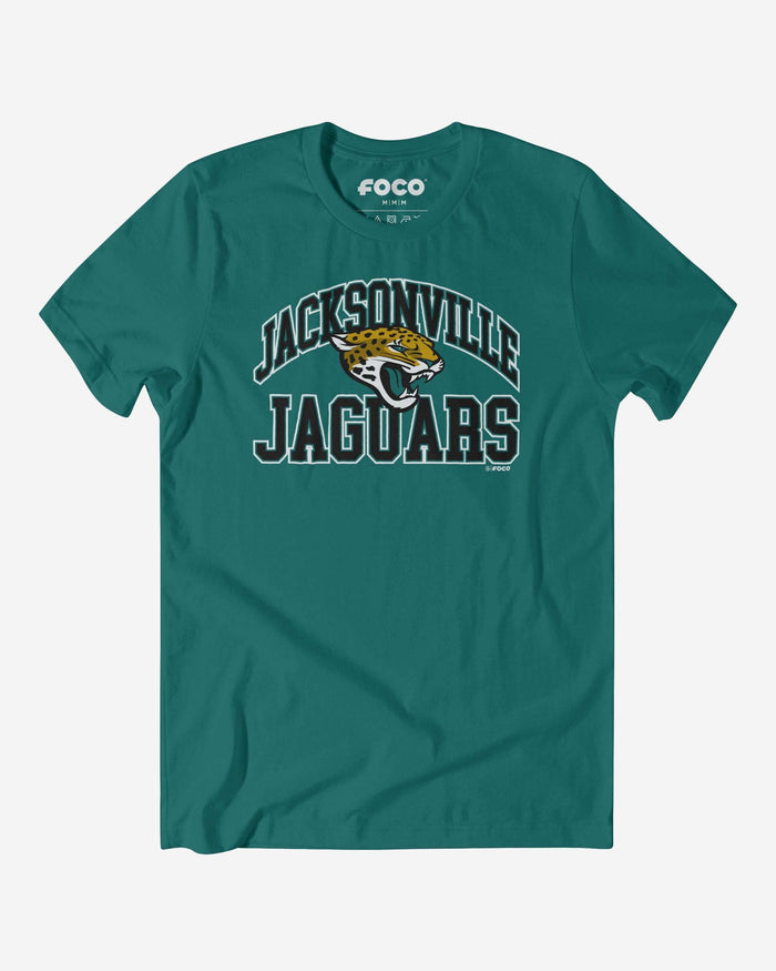 Jacksonville Jaguars Arched Wordmark T-Shirt FOCO S - FOCO.com