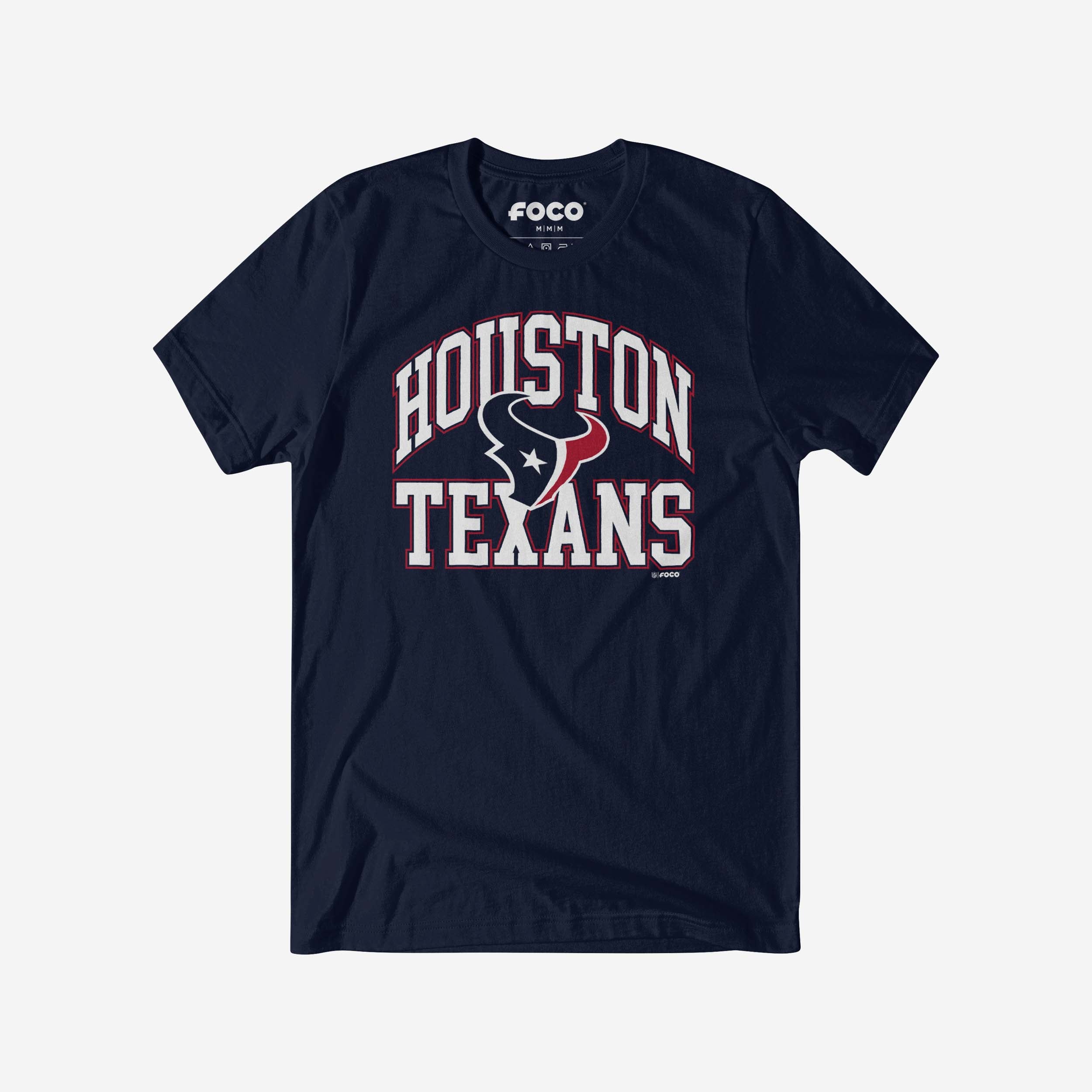 Houston Texans Arched Wordmark T-Shirt, Mens Size: M