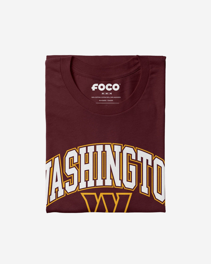 Washington Commanders Arched Wordmark T-Shirt FOCO - FOCO.com
