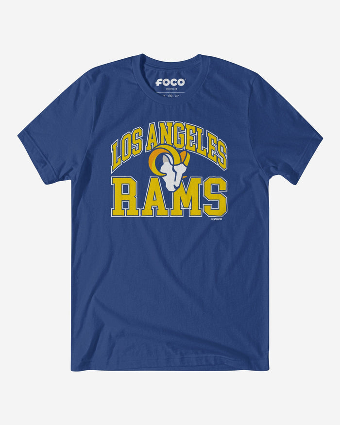 Los Angeles Rams Arched Wordmark T-Shirt FOCO S - FOCO.com