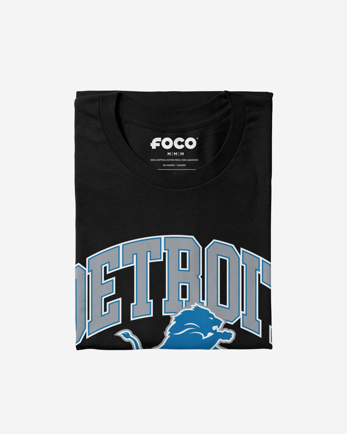 Detroit Lions Arched Wordmark T-Shirt FOCO - FOCO.com