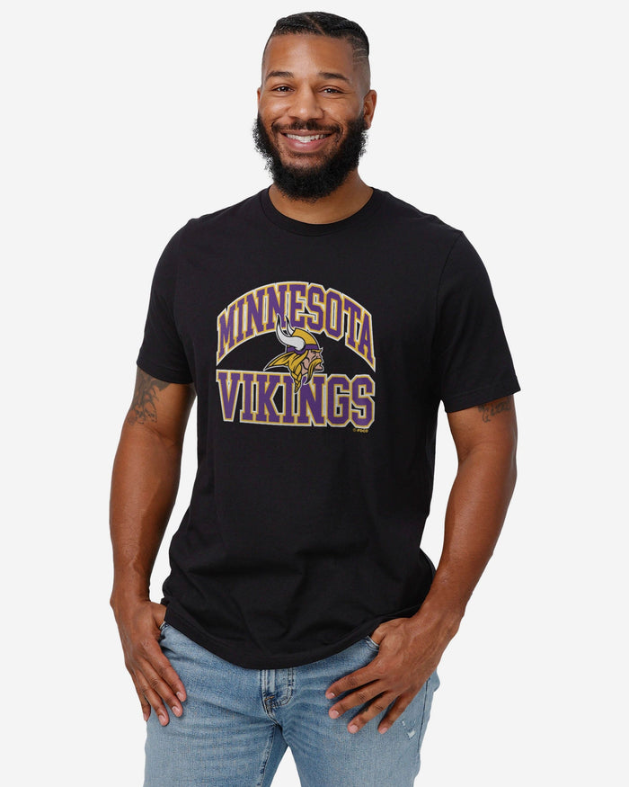 Minnesota Vikings Arched Wordmark T-Shirt FOCO - FOCO.com