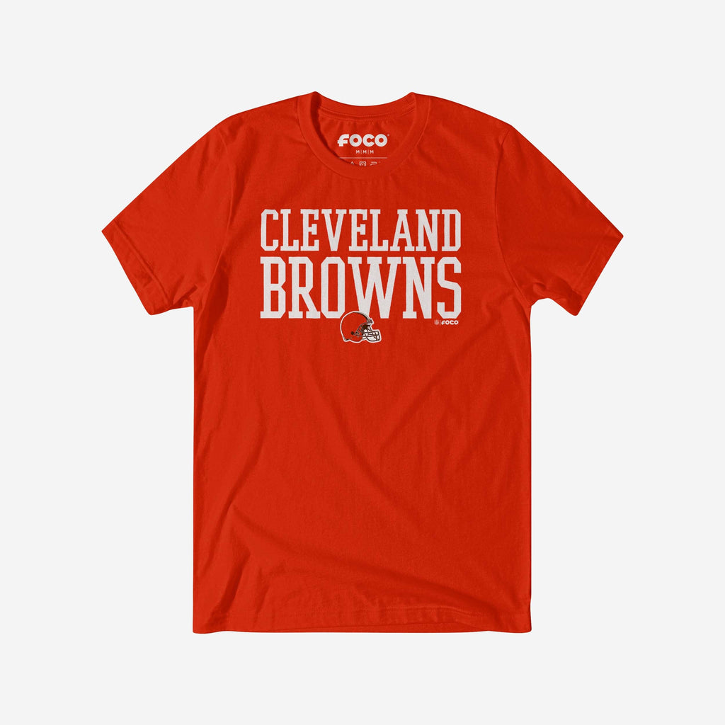 Cleveland Browns Bold Wordmark T-Shirt FOCO Poppy S - FOCO.com