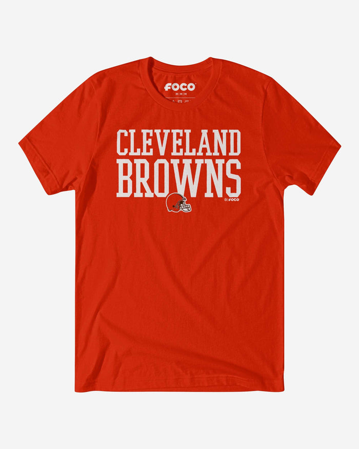 Cleveland Browns Bold Wordmark T-Shirt FOCO Poppy S - FOCO.com