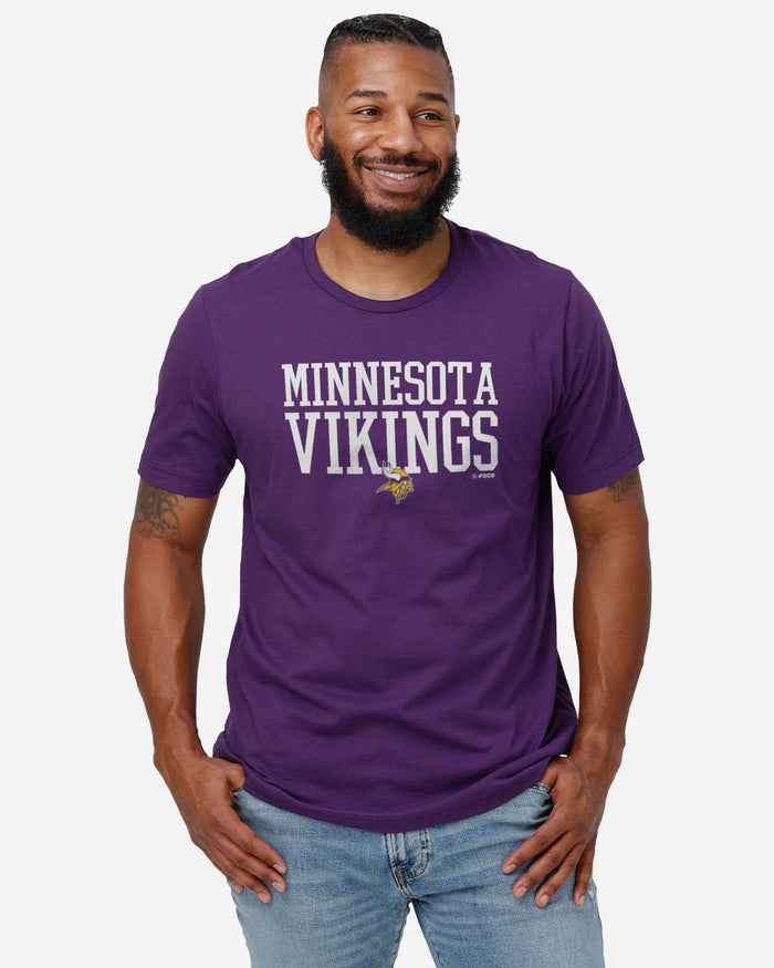Minnesota Vikings Bold Wordmark T-Shirt FOCO - FOCO.com