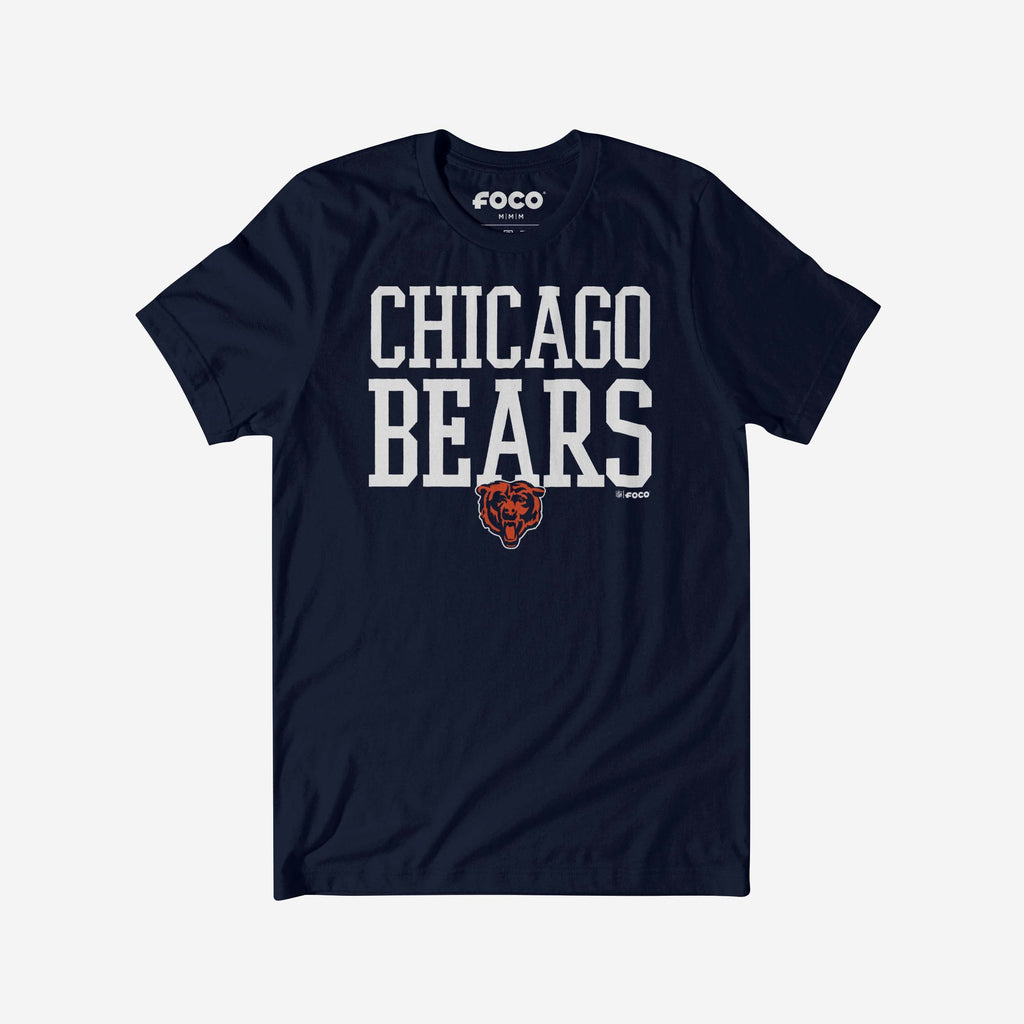 Chicago Bears Bold Wordmark T-Shirt FOCO S - FOCO.com
