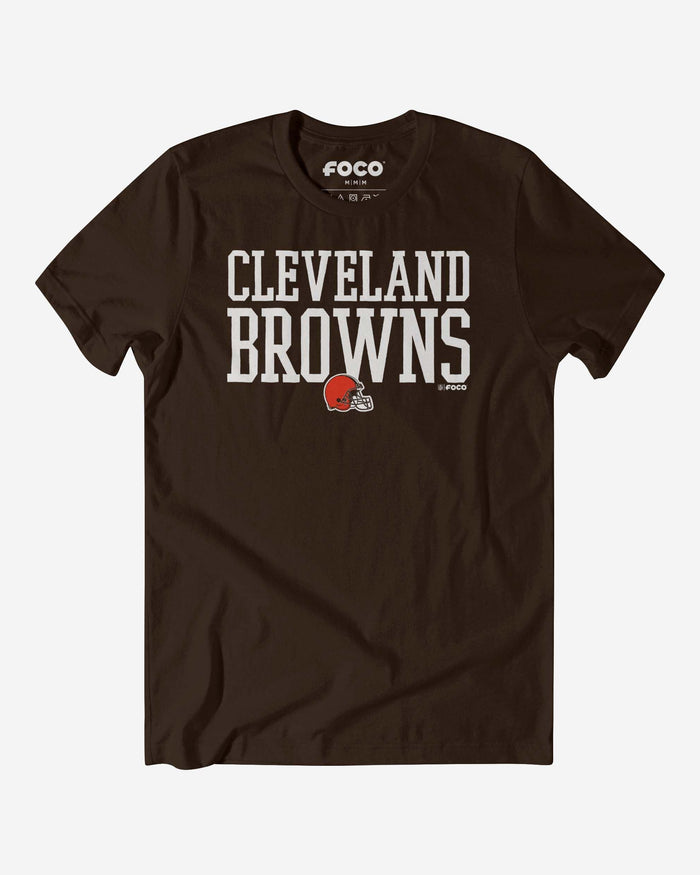 Cleveland Browns Bold Wordmark T-Shirt FOCO Brown S - FOCO.com