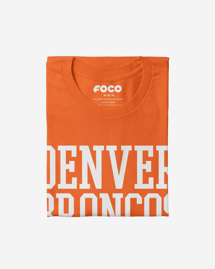 Denver Broncos Bold Wordmark T-Shirt FOCO - FOCO.com