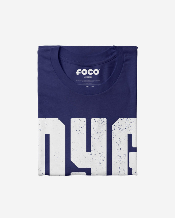 New York Giants City Initial Wordmark T-Shirt FOCO - FOCO.com