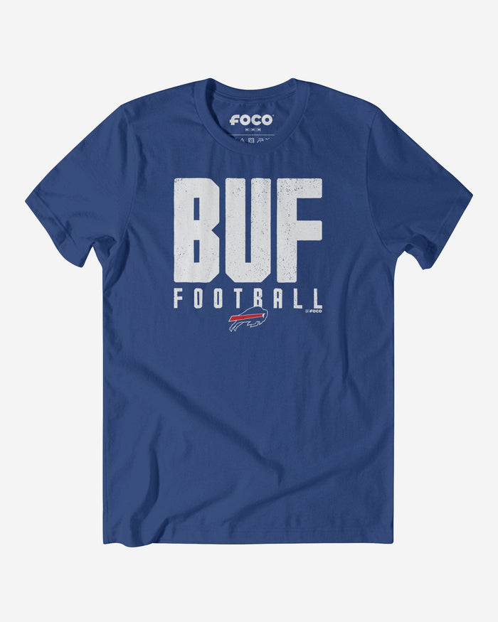 Buffalo Bills City Initial Wordmark T-Shirt FOCO S - FOCO.com