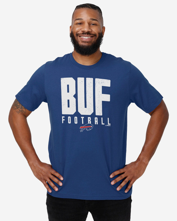Buffalo Bills City Initial Wordmark T-Shirt FOCO - FOCO.com