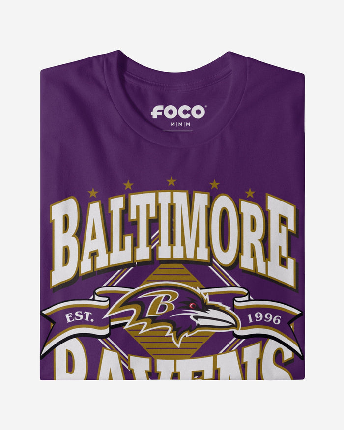 Baltimore Ravens Established Banner T-Shirt FOCO - FOCO.com