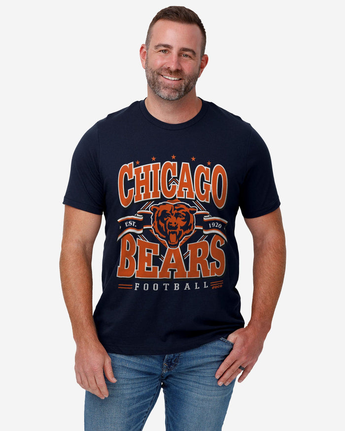 Chicago Bears Established Banner T-Shirt FOCO - FOCO.com