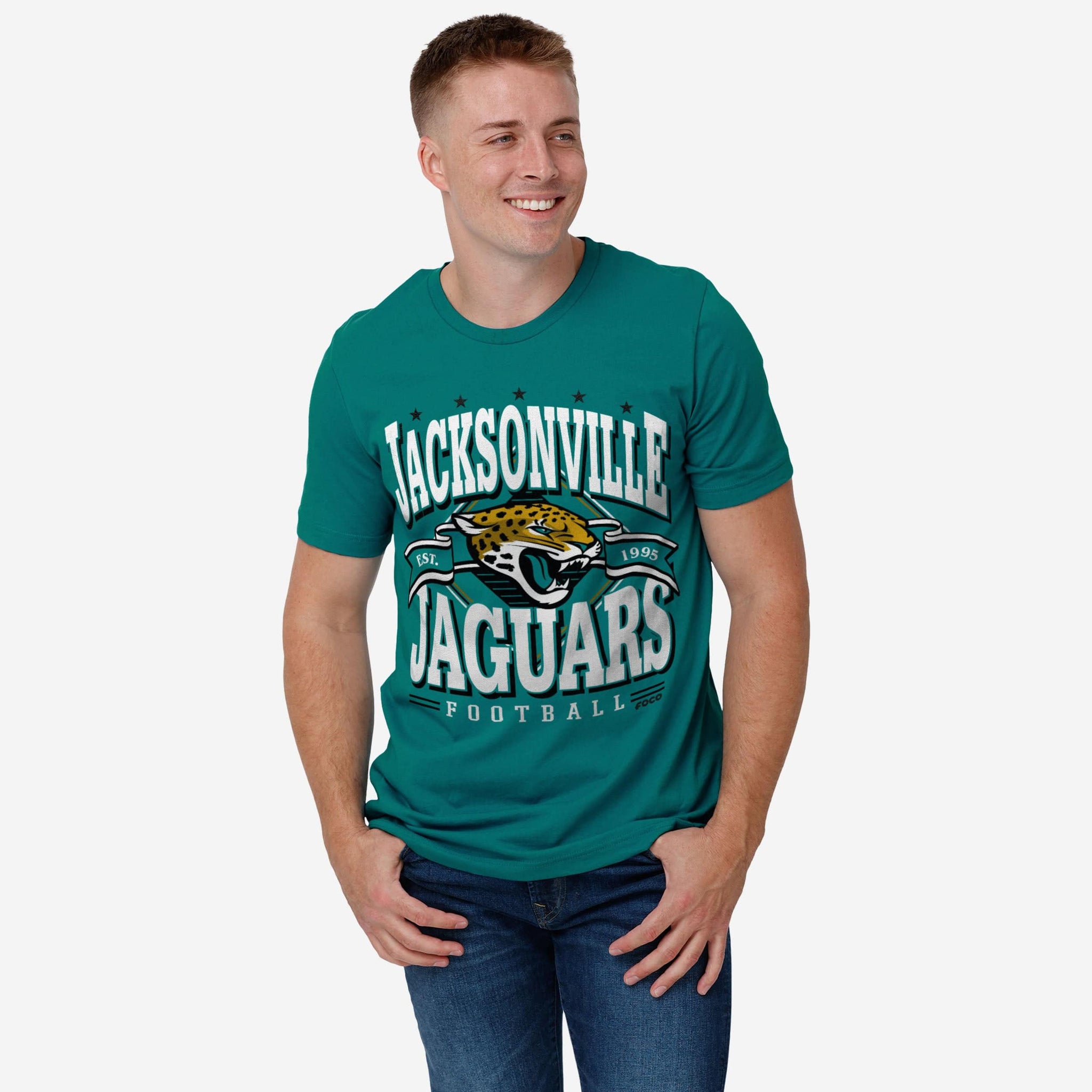 Jacksonville Jaguars Established Banner T-Shirt FOCO
