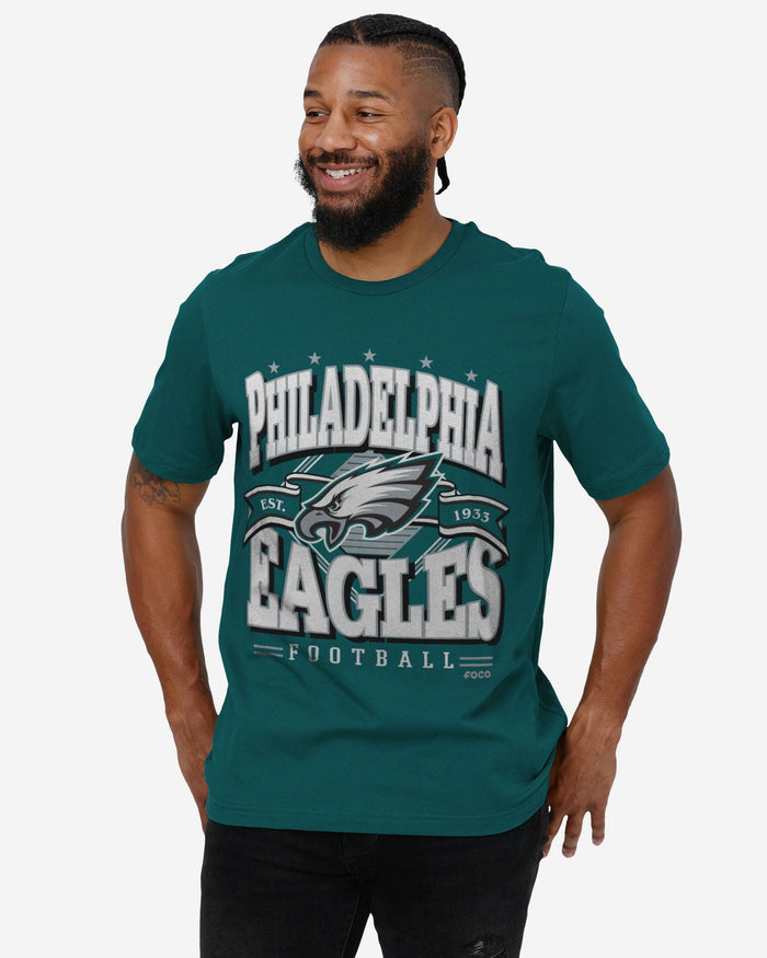 Philadelphia Eagles Established Banner T-Shirt FOCO - FOCO.com