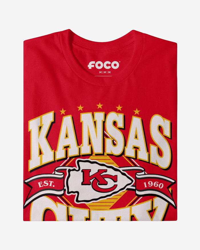Kansas City Chiefs Established Banner T-Shirt FOCO - FOCO.com