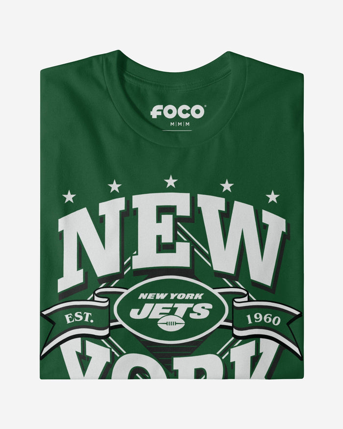 New York Jets Established Banner T-Shirt FOCO - FOCO.com