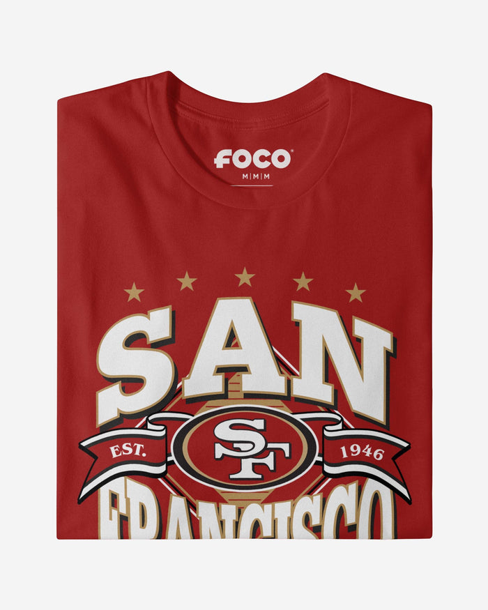 San Francisco 49ers Established Banner T-Shirt FOCO - FOCO.com