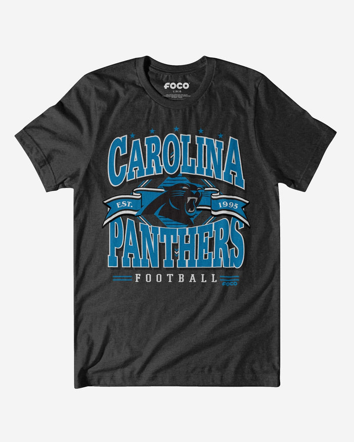 Carolina Panthers Established Banner T-Shirt FOCO Dark Grey Heather S - FOCO.com