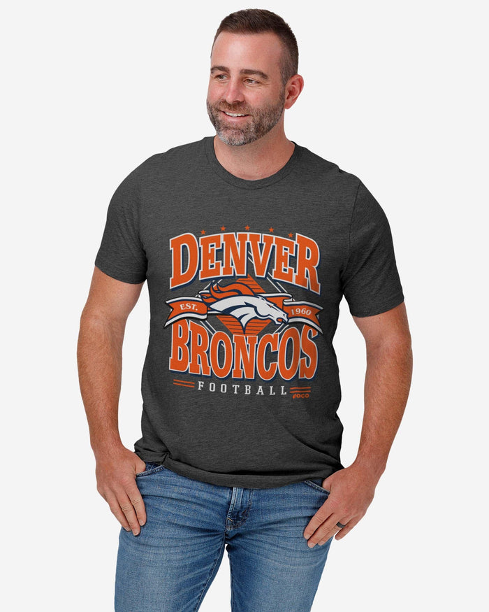 Denver Broncos Established Banner T-Shirt FOCO - FOCO.com