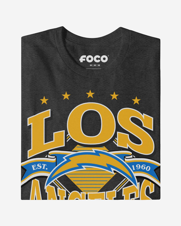 Los Angeles Chargers Established Banner T-Shirt FOCO - FOCO.com