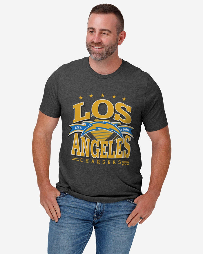 Los Angeles Chargers Established Banner T-Shirt FOCO - FOCO.com