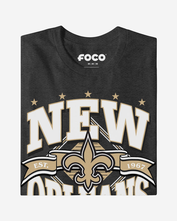 New Orleans Saints Established Banner T-Shirt FOCO - FOCO.com
