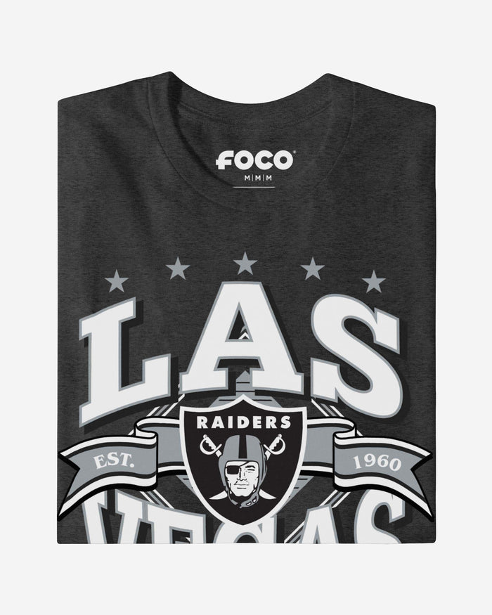 Las Vegas Raiders Established Banner T-Shirt FOCO - FOCO.com