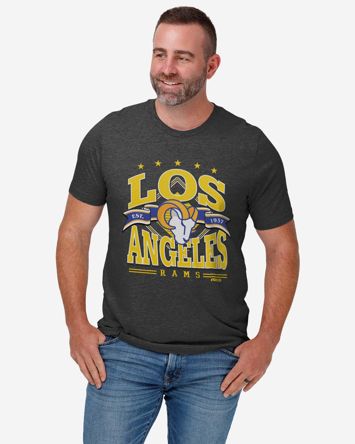 Los Angeles Rams Established Banner T-Shirt FOCO - FOCO.com