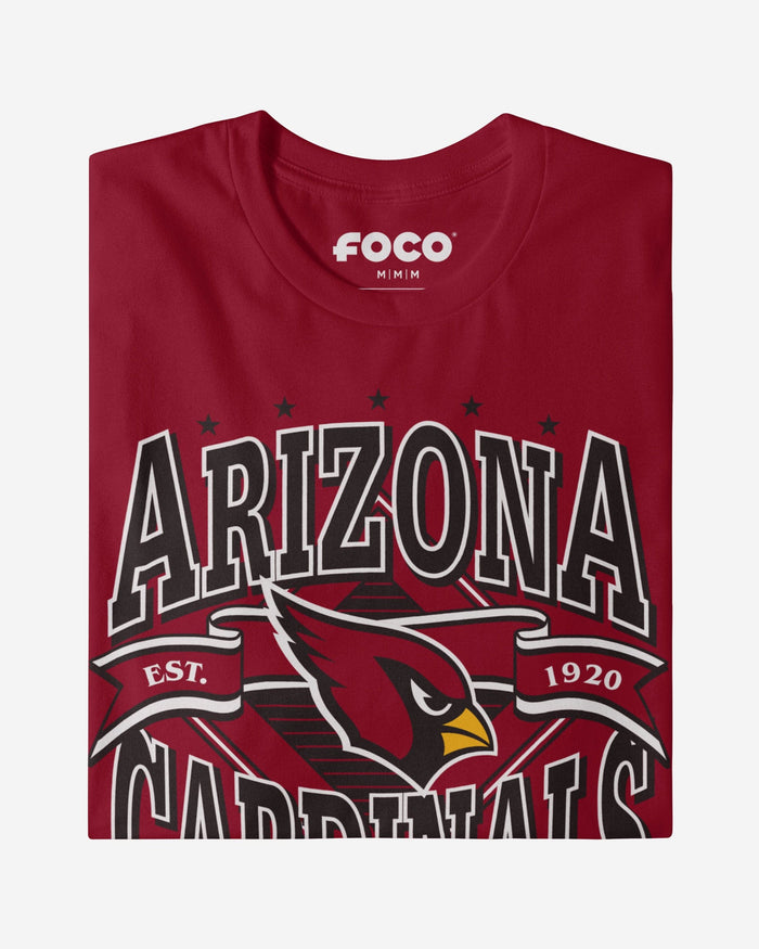 Arizona Cardinals Established Banner T-Shirt FOCO - FOCO.com